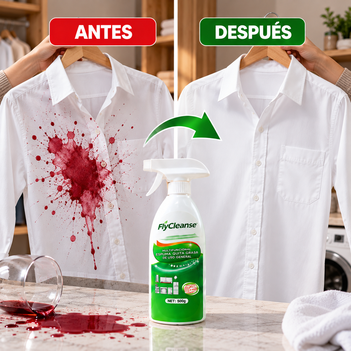🧼✨ FLYCLEANSE LIMPIADOR MULTIUSOS EN ESPUMA QUITA GRASA Y MANCHAS | LIMPIEZA PROFUNDA PARA TU HOGAR  🚚💚