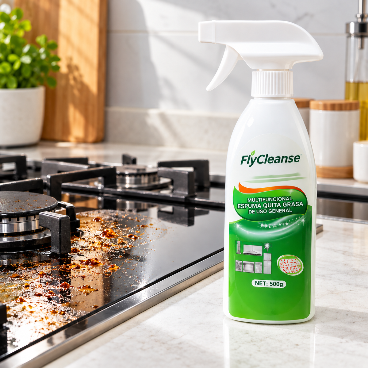 🧼✨ FLYCLEANSE LIMPIADOR MULTIUSOS EN ESPUMA QUITA GRASA Y MANCHAS | LIMPIEZA PROFUNDA PARA TU HOGAR  🚚💚