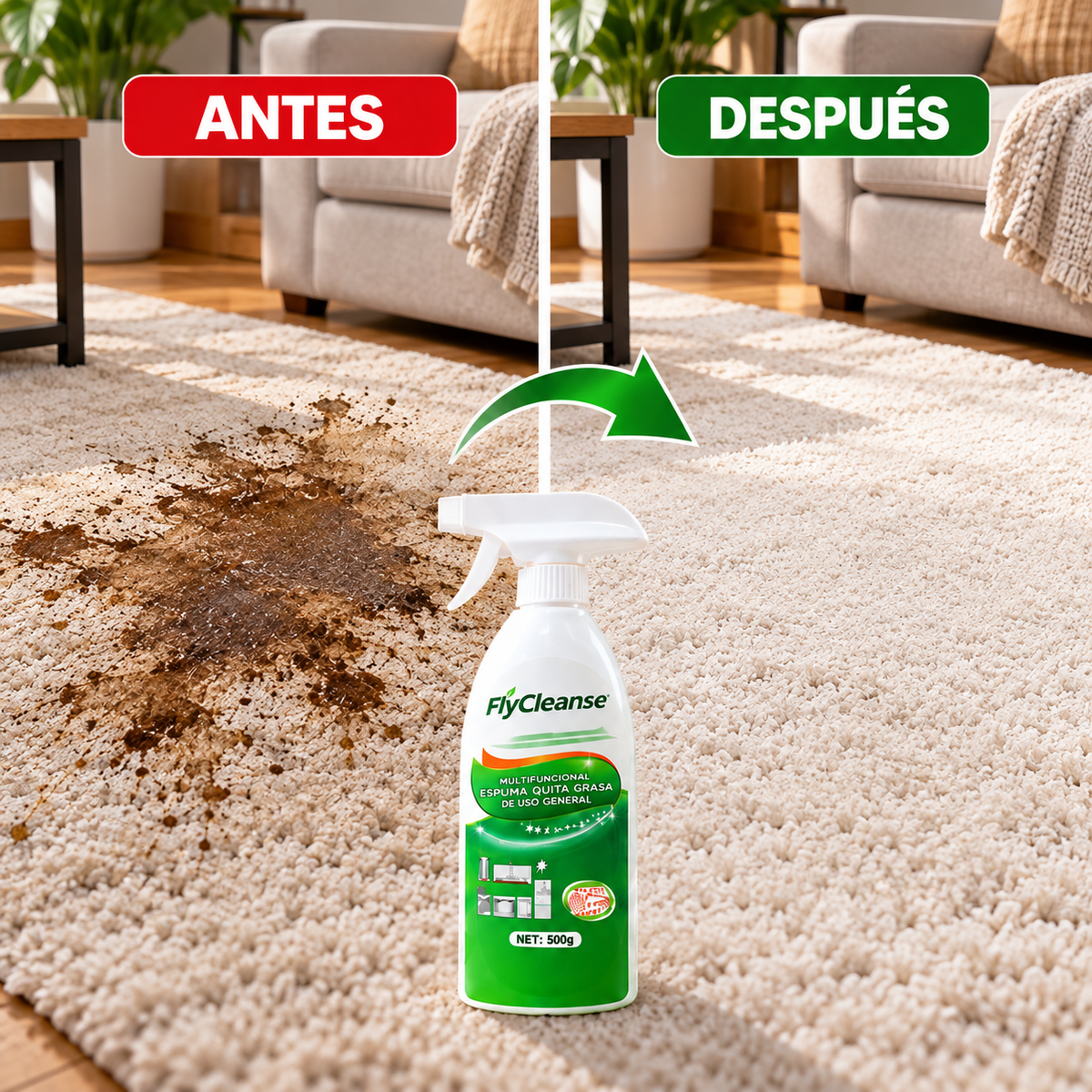 🧼✨ FLYCLEANSE LIMPIADOR MULTIUSOS EN ESPUMA QUITA GRASA Y MANCHAS | LIMPIEZA PROFUNDA PARA TU HOGAR  🚚💚