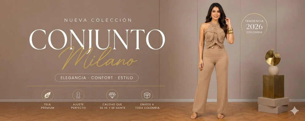 💋CONJUNTO PREMIUM MILANO™ - ELEGANCIA QUE ROBA MIRADAS💫 ELEGANCIA -CONFORT Y ESTILO